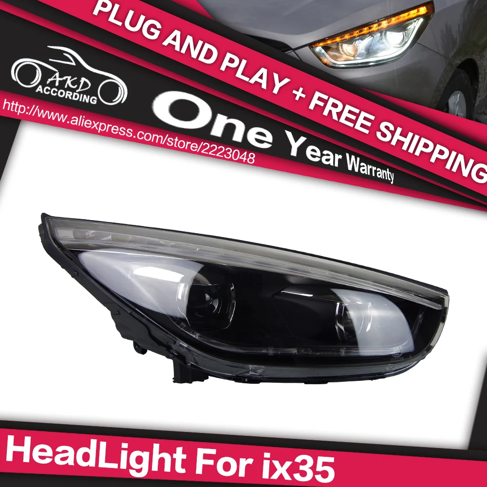 АКД автомобильный Стайлинг для Hyundai ix35 фары 2010-2016 новинка HID фара светодиодный DRL Bi
