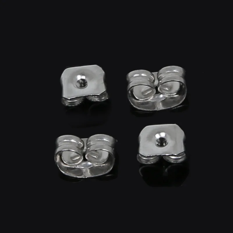 Новый приход 200 шт./лот (5x3.5 мм, 6x4.5 мм) Задняя пробка из нержавеющей стали для сережек для женщин, изготовление ювелирных изделий.