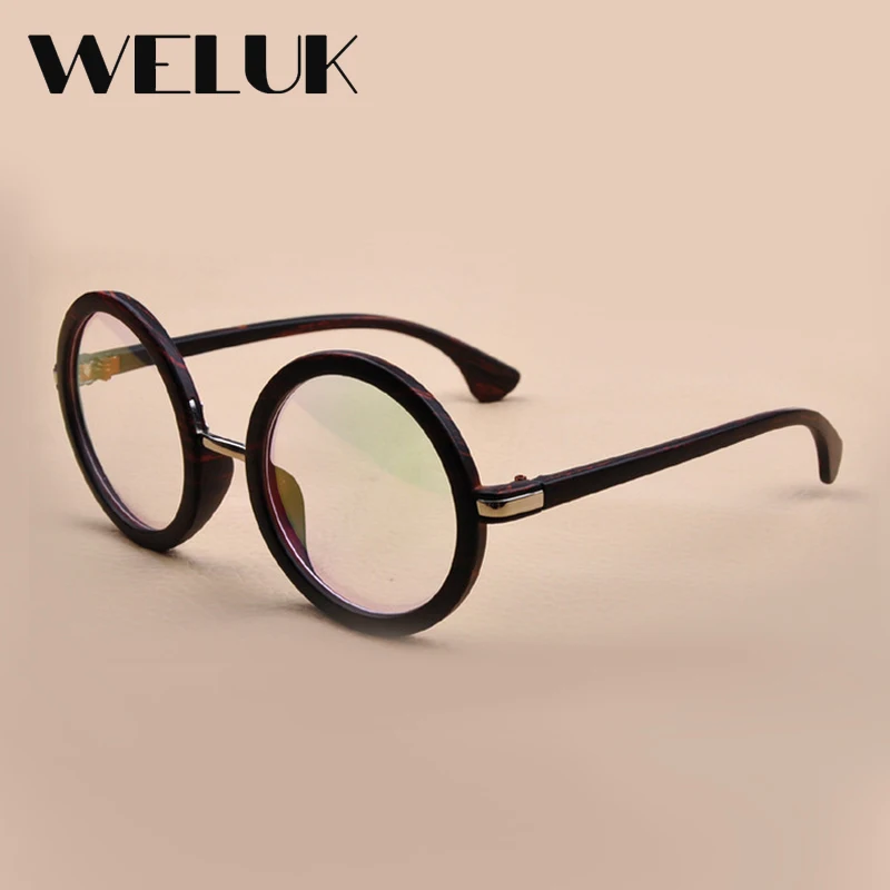 WELUK Spectacle Glasses Frame Eyeglasses Decoration Characteristic Frames Round glasses oculos de grau | Аксессуары для одежды