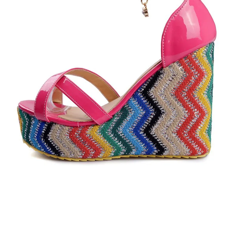 Размера плюс г. Обувь женские сандалии 2017 Сандалии на платформе sapato feminino летняя