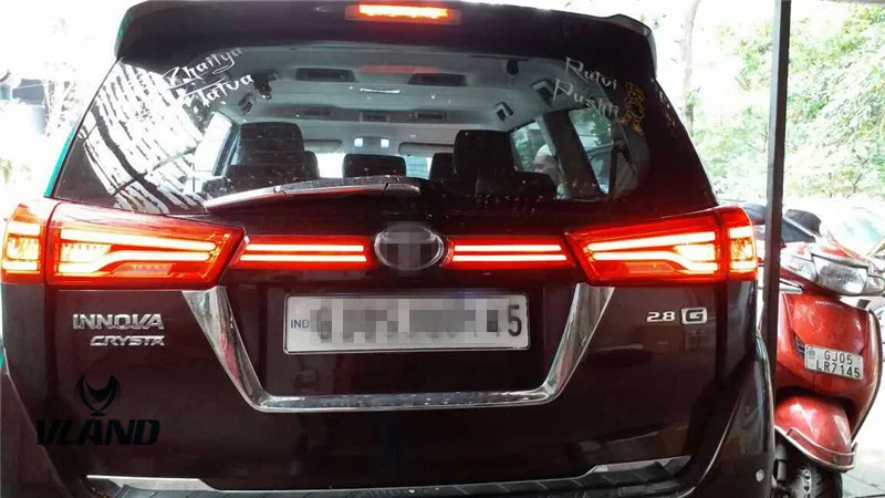 VLAND Заводская часть автомобиля для Innova светодиодный бар 2016 2017 задний фонарь plug and