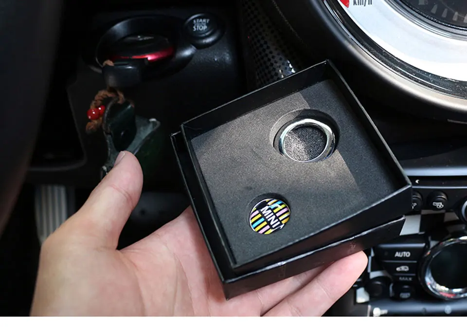 Горячие аксессуары наклейка на автомобиль для mini cooper R60 R61 R56 R55 R52 R57 R58 R59 Стайлинг двигателя start stop кнопка включения украшения