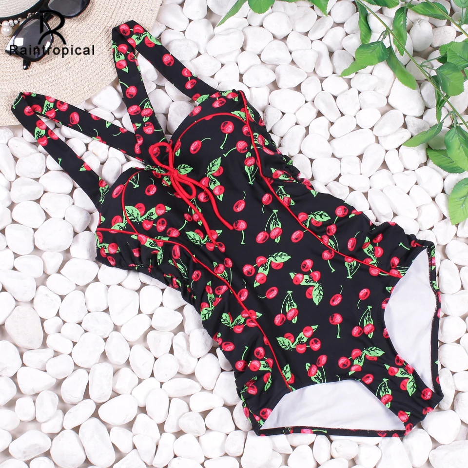 Женский купальник с лямкой через шею большого размера сексуальный пляжный