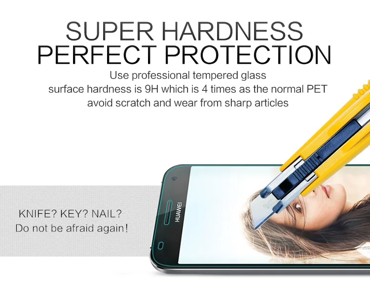 Высокое Качество 0.26 мм 9 H Закаленное Стекло Для Huawei Honor 4А Y6 4а Защитная Пленка