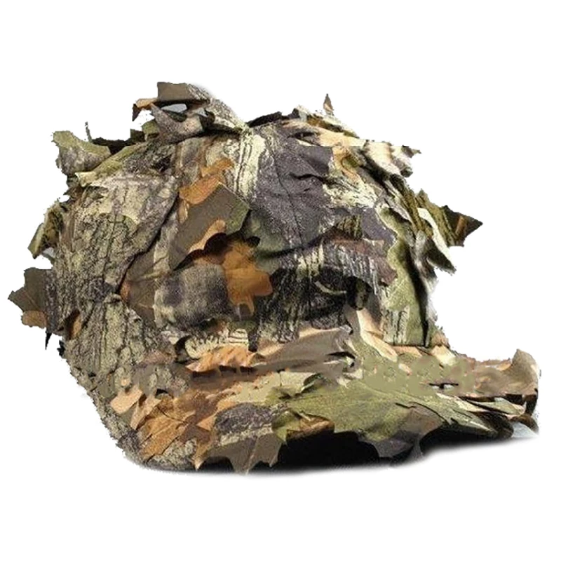 CS 3D лист Yowie Снайпер Ghillie костюм + джунгли Кепка камуфляжные перчатки легкая