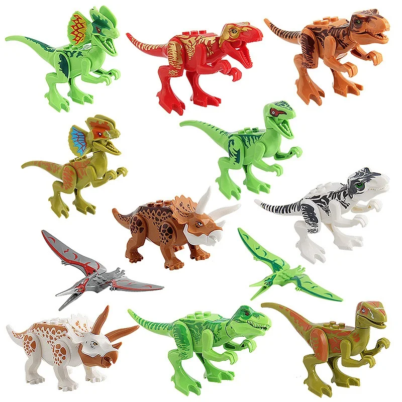 

Dinosaur Building Blocks Compatible All Brands Dinosaur Figure Dinos Blocks T Rex Pterosaur Jurassic Dinosaurs Brick Kids Toys