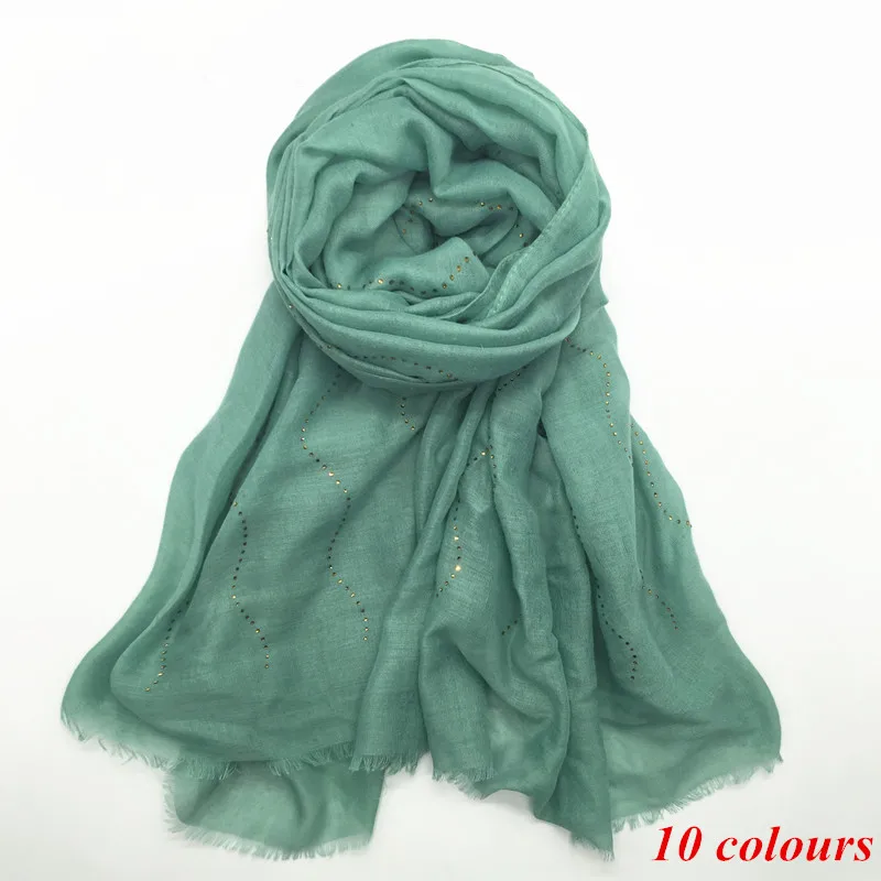

Новый дизайн простой золотой пайетка шарф модные мерцающие однотонные вискозные хлопковые длинные шали мусульманские палантины хиджаб го...