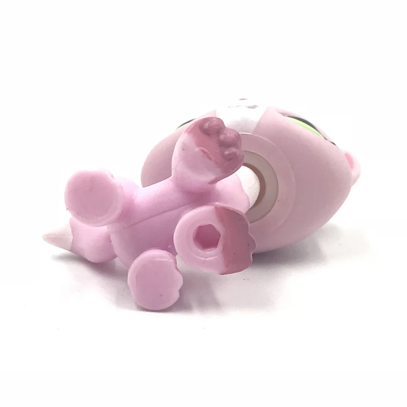 LPS редкая кошка животное магазин домашних животных Яркая розовая короткая