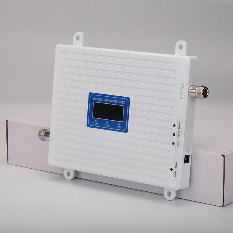 Трехдиапазонный усилитель мобильного сигнала 2G 3G 4G GSM 900 МГц DCS 1800 WCDMA 2100 LTE