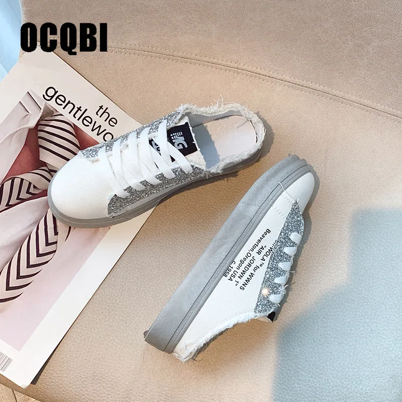 Новые женские парусиновые туфли на шнуровке, лето/осень/весна, на плоской подошве, модные женские нескользящие дышащие туфли на низком каблуке