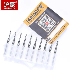 HUHAO 10PC 1.5mm to 2.4mm Carbide PCB mini drill Bit CNC tungsten steel for print circuit board 3.175mm drill bit set PCB