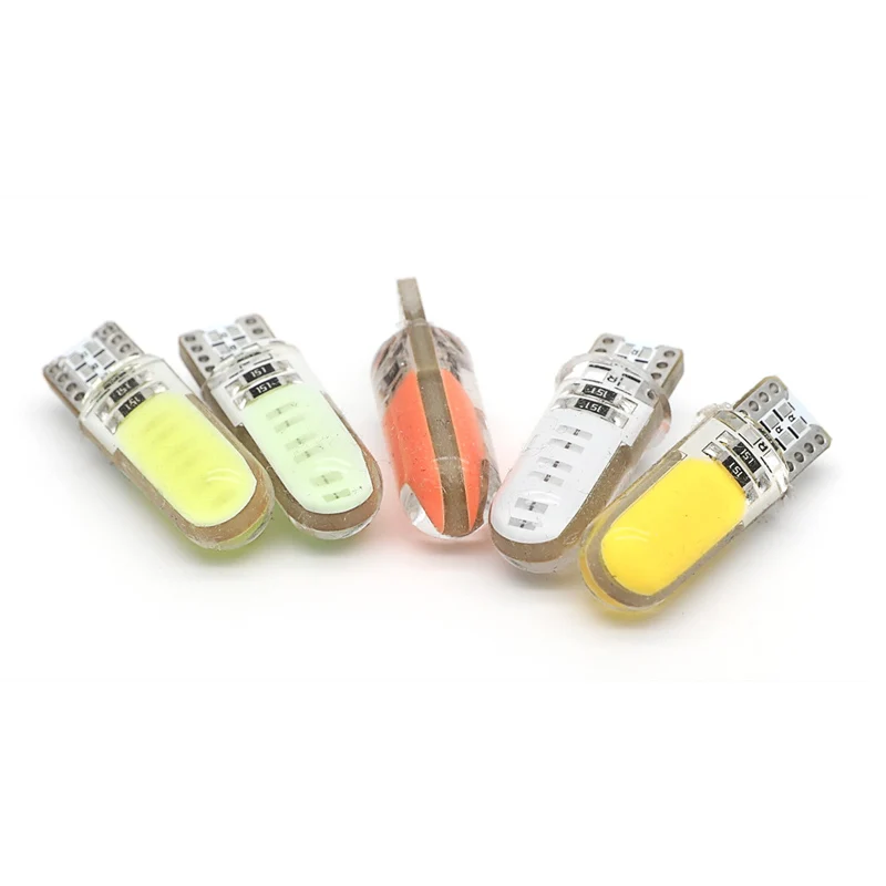 2 шт. силиконовые автомобильные лампы T10 W5W Shell COB Led 192 168 с силиконовым гелем |