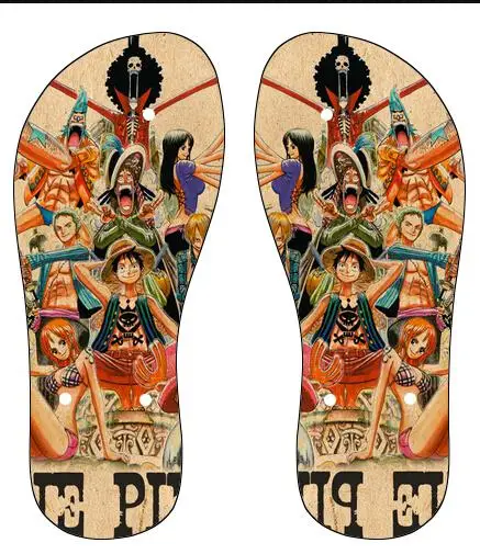 Free Shipping Hot sale One Piece cartoon male and female slippers specials promotion High quality Slip resistant flip flops|shipping service from