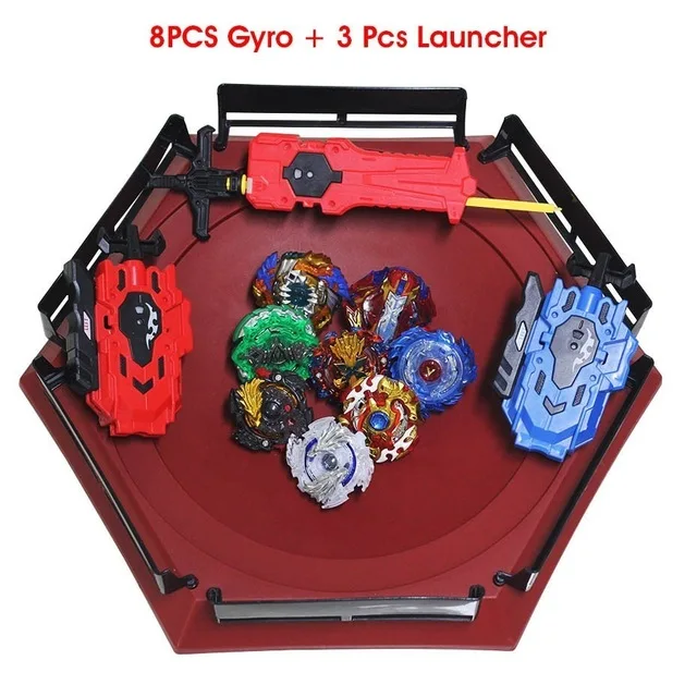 Bey Bay Burst игрушка на руль пусковая установка и арена лезвие Лезвия Металл Fusion Бог вращающийся верх Bey Blade лезвие игрушка Новинка - Цвет: C04 8pcs