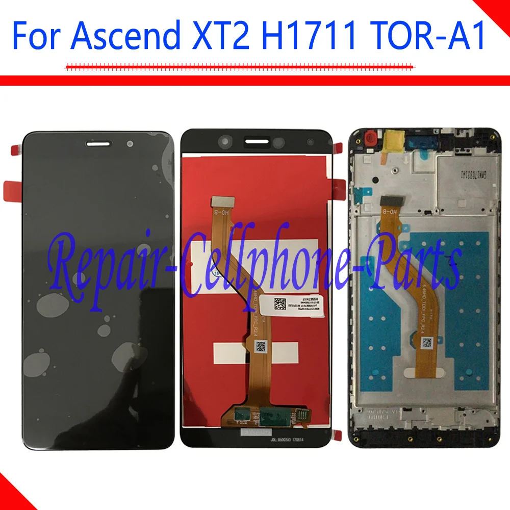 

5.5 inch Gold / White / Black Full LCD DIsplay + Touch Screen Digitizer Assembly +Frame Cover For Huawei Ascend XT2 H1711 TOR-A1