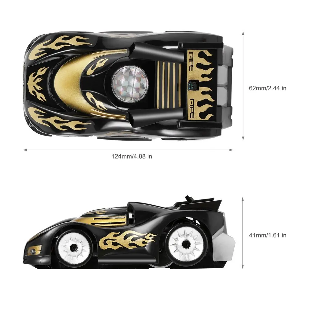 OCDAY Wall Racing Mini RC Car Gravity Magic Wall Floor Climbing RC Racer Remote Control Toys for Children Xmas Gift