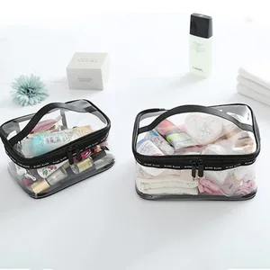 Водонепроницаемая прозрачная косметичка для ванной из ПВХ, женский косметический чехол на молнии для путешествий, косметический Органайзер для мытья красоты, набор для Хранения Туалетных Принадлежностей