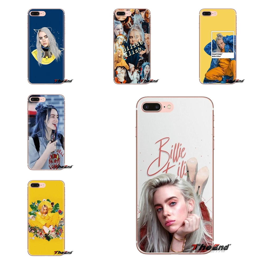 Transparent TPU Shell Cases For Sony Xperia Z Z1 Z2 Z3 Z5 compact M2 M4 M5 C4 E3 T3 XA Huawei Mate 7 8 Y3II Billie Eilish Khalid |