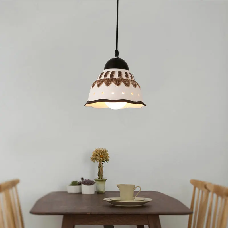 Светодиодная Подвесная лампа luminaria lustre White ceramic abajur современная люстра кухонная