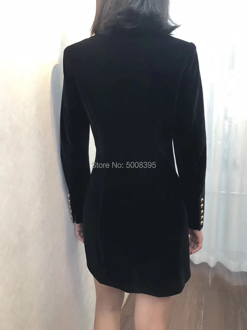 Черное темно-синее бархатное мини-платье с атласным воротником отворотом