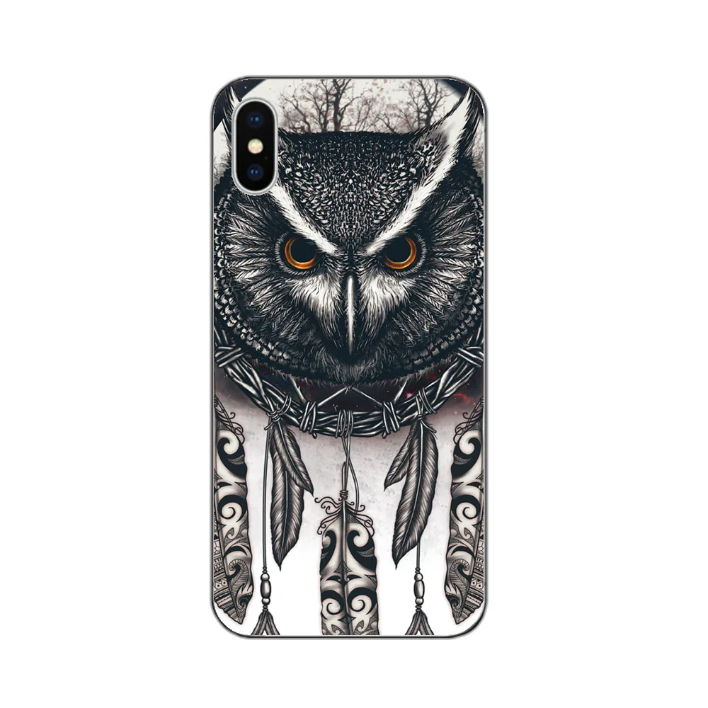 Dream catcher animals Cat owl Wolf Soft Silicon TPU Phone Case Cover For Apple iphone X 8 7 Plus 6 6SPlus 5S SE |