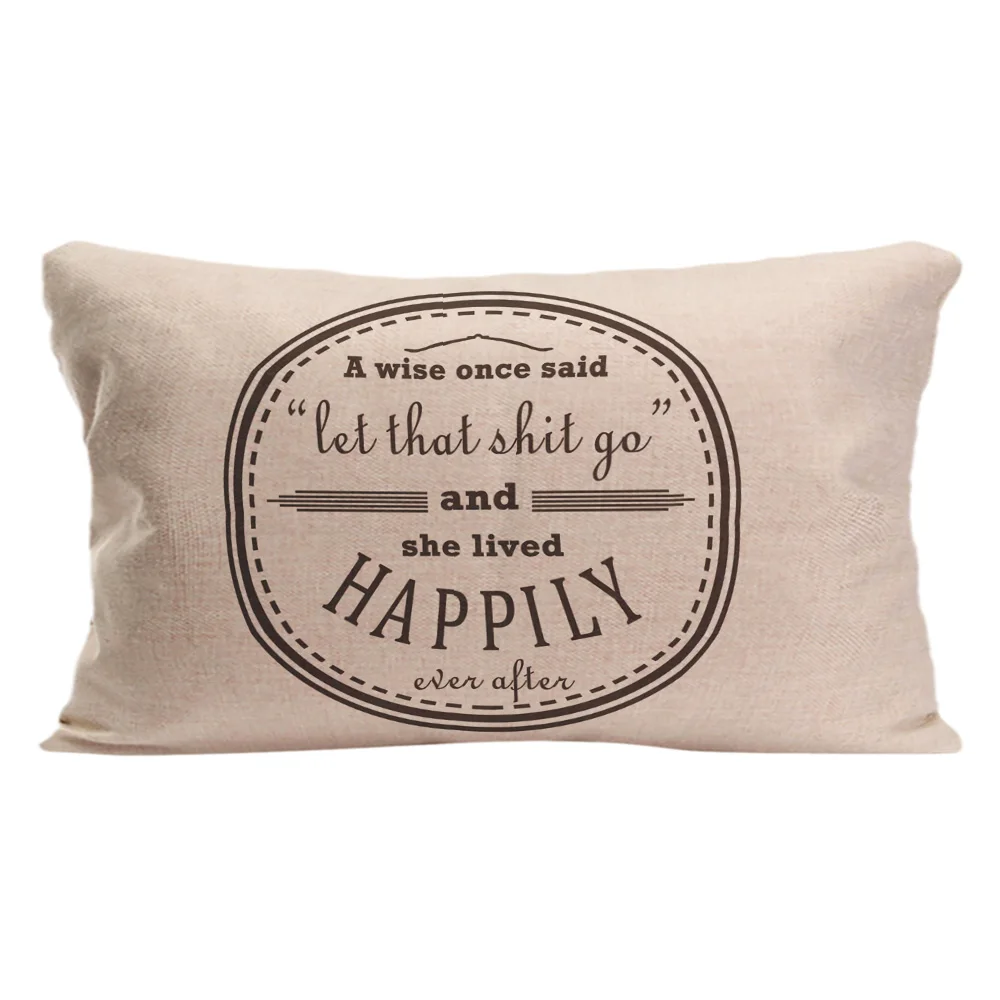 A Wise Once Said Printed Throw Pillow Case Text Printing Decorative Cushion Cover Pillowcase Home Decor By Lvsure For Car Seat | Дом и сад