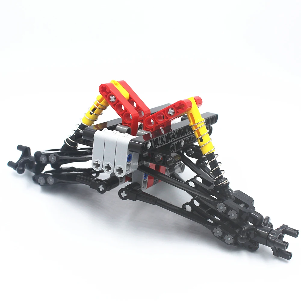 Детали MOC, передняя подвесная система Moonshadow, внедорожник, строительный блок, совместимый с Lego, игрушки для мальчиков