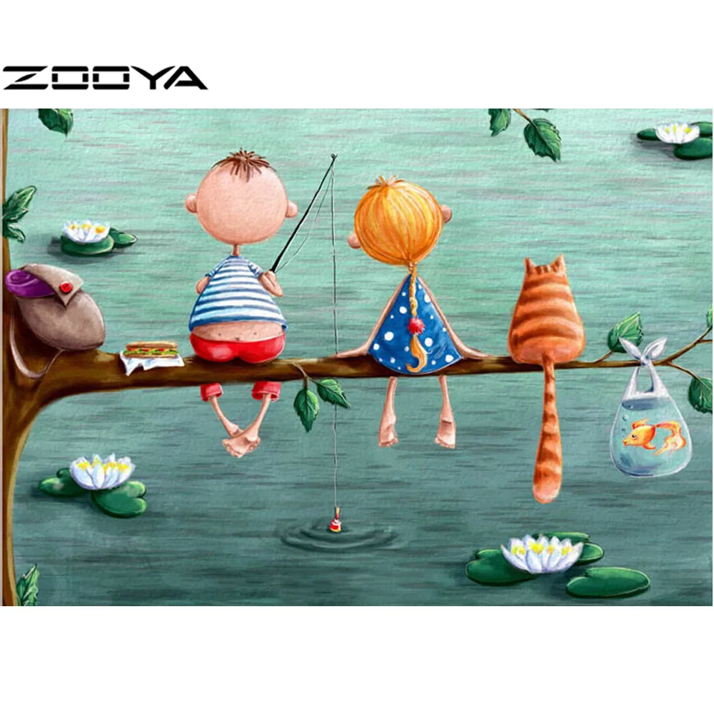 Zooya 5d мозаика Алмазная картина рыба полный квадратный макет НОВЫЕ ПОСТУПЛЕНИЯ DIY