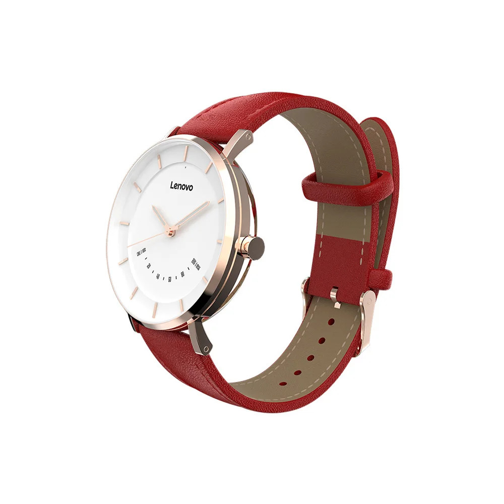 RED Lenovo Watch S смарт часы 5ATM водонепроницаемый фитнес-трекер умный Шагомер напоминание о сообщении монитор сна Вибрационный будильник - Цвет: RED