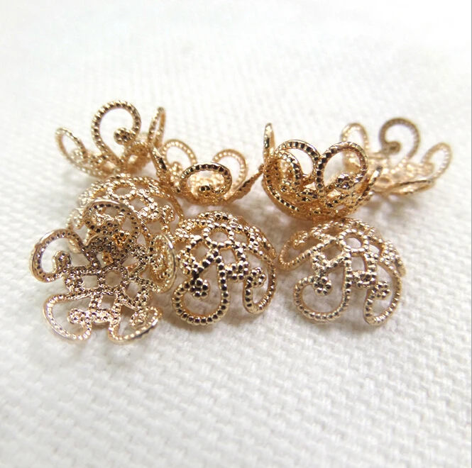 Разделители для бусин 50 шт. 10 мм шапочки бижутерии фурнитура соединитель шапочка