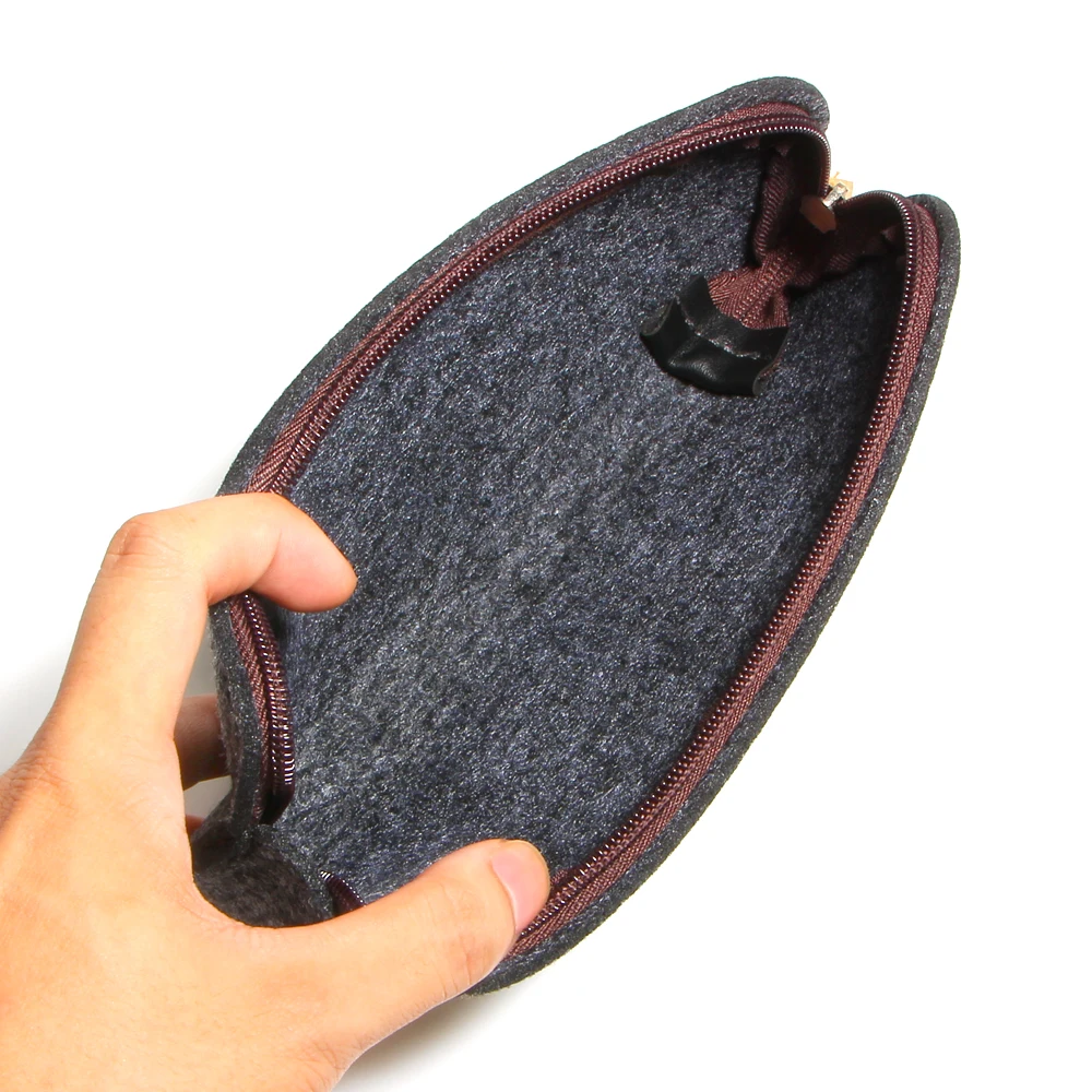 Модный креативный шерстяной войлочный футляр на молнии сумки для хранения