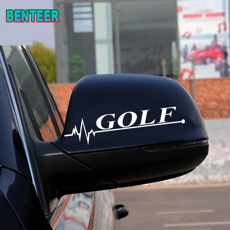2 шт. Автомобильная наклейка на зеркало заднего вида для VW Golf1 3 4 5 6 7 MK3 MK4 MK5 MK6 MK7 TDI