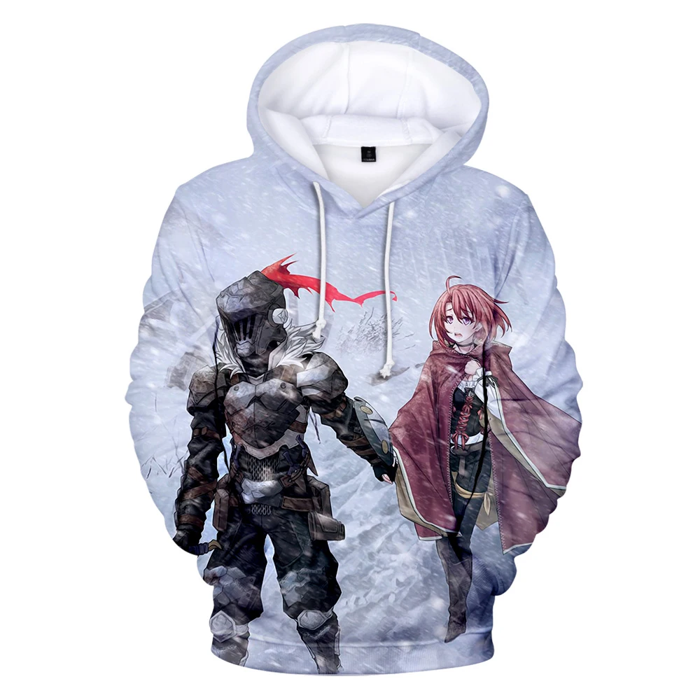 Толстовки с капюшоном Goblin Slayer толстовка Мужская Крутая длинными рукавами лидер