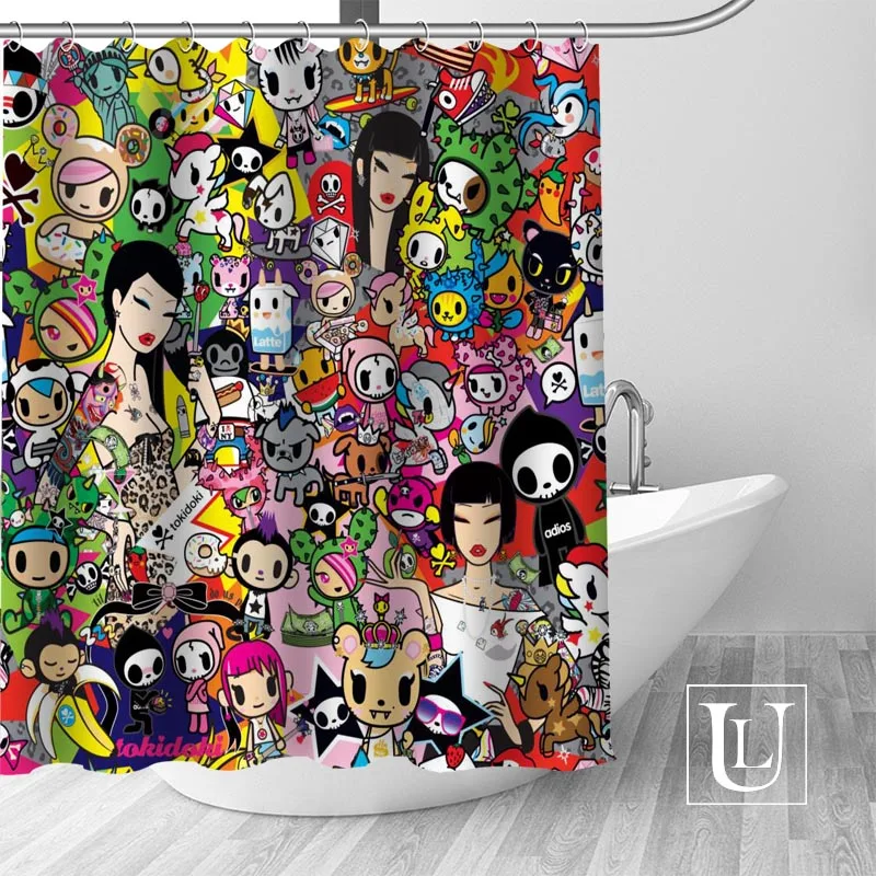 Tokidoki занавеска для душа оригинальный дизайн креативная водонепроницаемая ткань