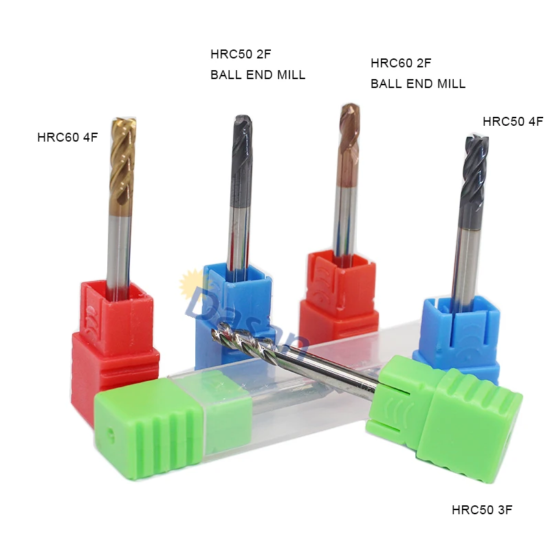 

1PC 6mm End Mill Carbide Ball Nose Endmills Long 50mm 75mm 100mm CNC Lathe MIlling Cutter Tool for Steel Alumnum Working Tool