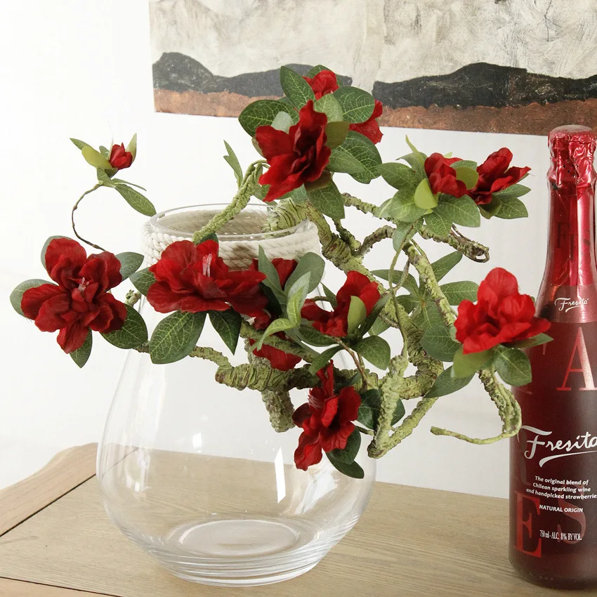 1 шт. Azalea Искусственные цветы сделай сам искусственные шелковые букет свадебное