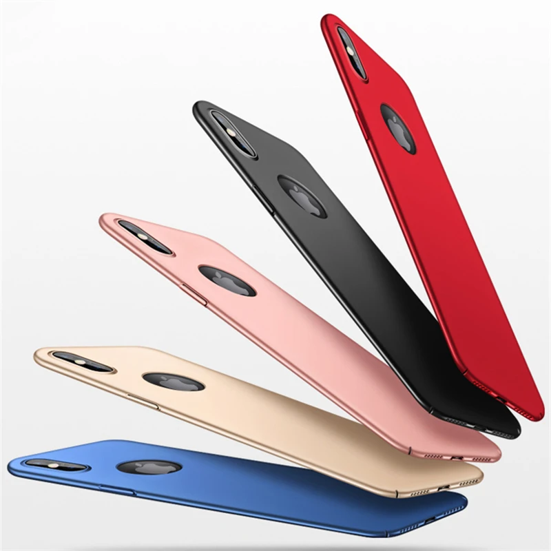Guties ультра тонкий жесткий ПК чехол для телефона iPhone 6 6S 7 8 Plus матовый простой iPhone7 X