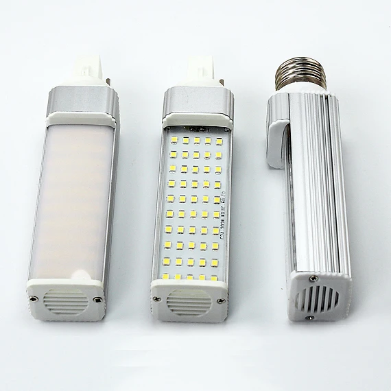 Светодиодная лампа кукуруза SMD2835 SMD5050 10 шт. E27 G24 5 Вт 7 8 9 12 13 светодиодная с плоской
