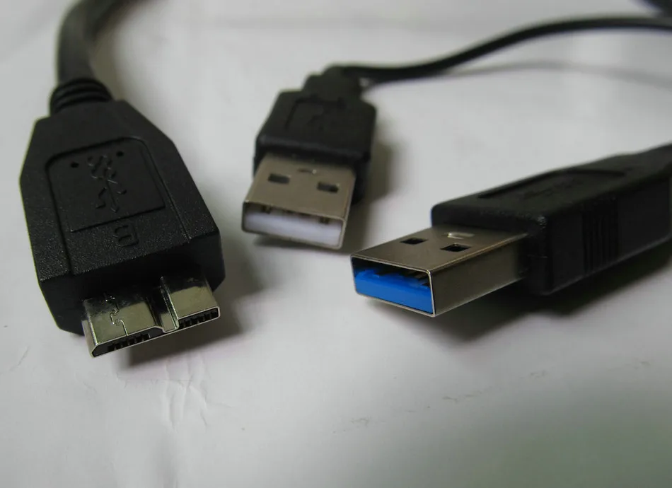 Высокоскоростной внешний кабель для мобильного жесткого диска 3 шт. USB A 0 male к micro b