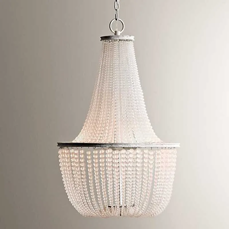 Люстра ZYY в французском стиле ретро пасторальная лампа с матовым кристаллом для