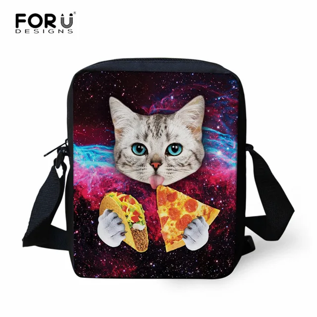 FORUDESIGNS/3 шт./компл. школьные сумки для девочек милые черная кошка печать детский ортопедический Рюкзак Детские книжные сумки Mochila Infantil - Цвет: Z1909E