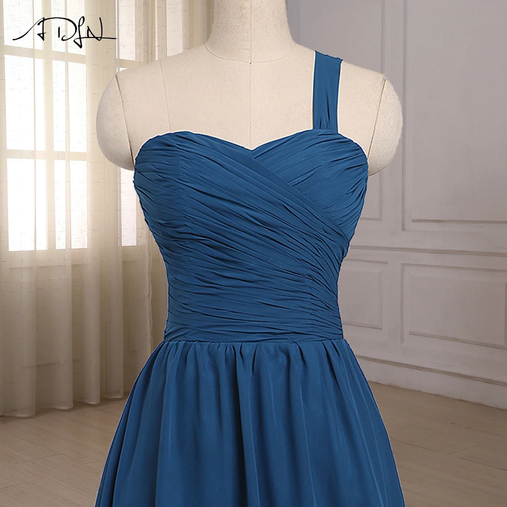 ADLN Свадебные платья подружек невесты модные женские туфли на одно плечо без