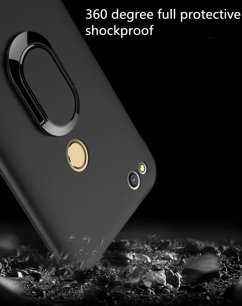 Чехол для Xiaomi Redmi 4x 4A мягкий чехол Магнитный магнитный автомобильный палец кольцо