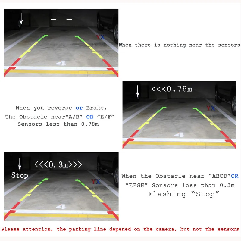 Koorinwoo HD CCD Авто парктроники парковочные датчики 8 зондов видео система монитор