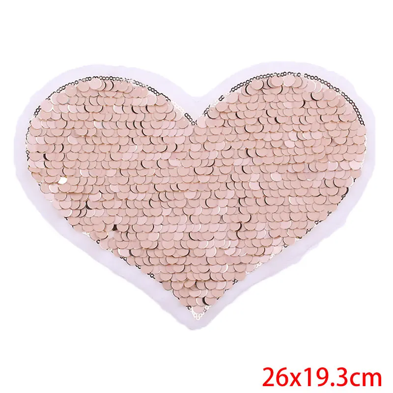 Новинка нашивка Prajna с сердечками двусторонние блестящие нашивки пайетками