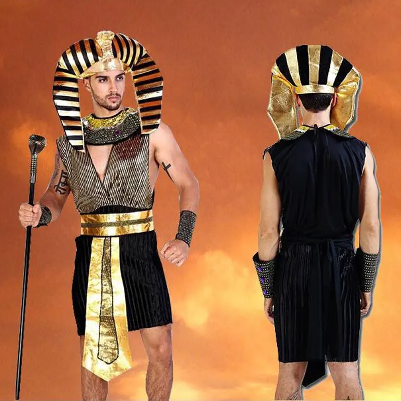 Хэллоуинский костюм семейного косплея фараона Египта Клеопатры, детский костюм принцессы и принца, одежда для вечеринок.