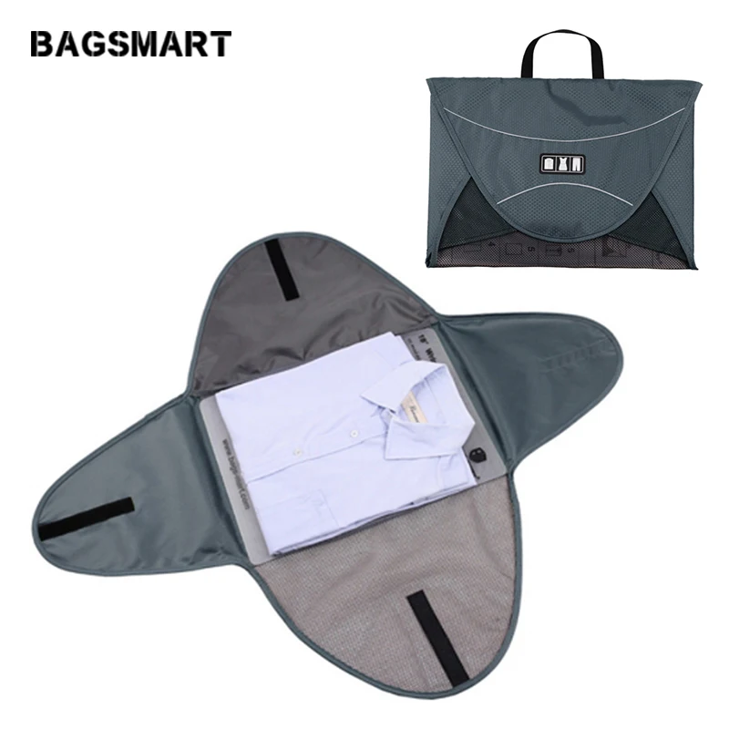 BAGSMART 17 дюймов Анти Жатая рубашка дорожные кофры небольшая дорожная сумка для