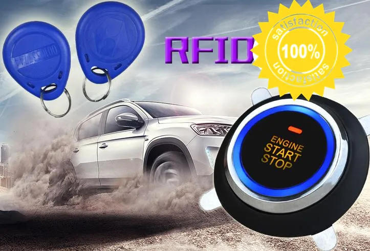 Автозапуск Двигатели для автомобиля кнопка запуска RFID замок зажигания Защита от