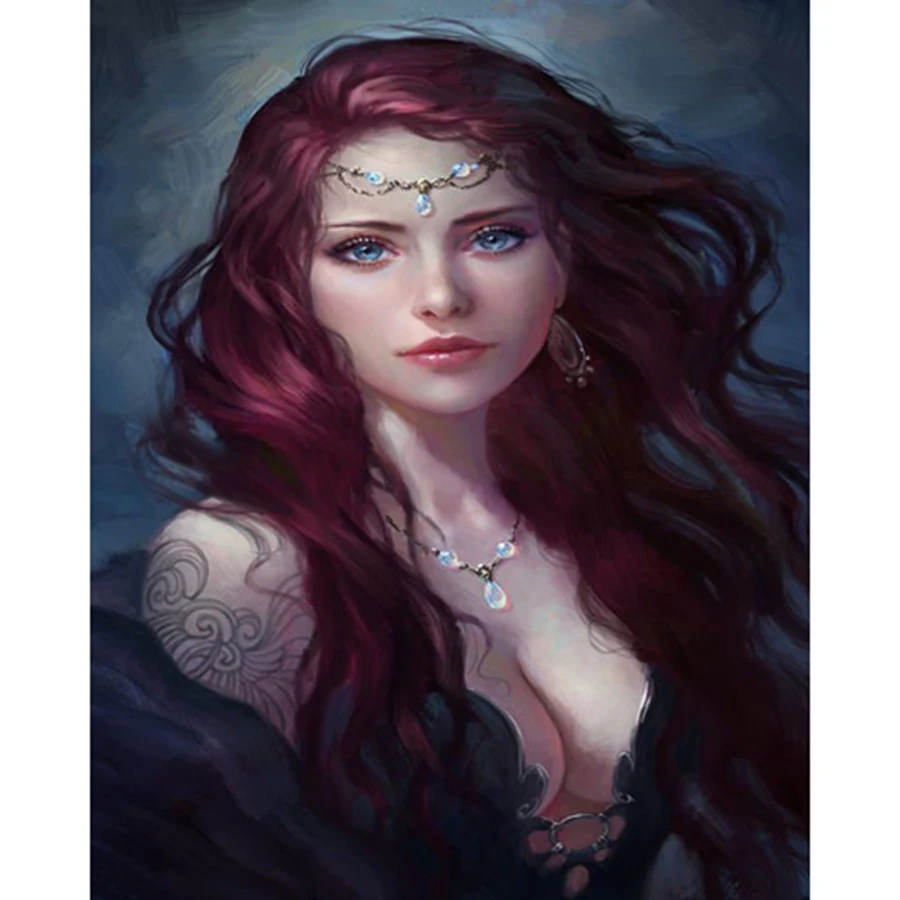 New 5D Diamond Embroidery Kits Girls Full Western DIY Painting Fairies Specially Shaped ST291 | Дом и сад