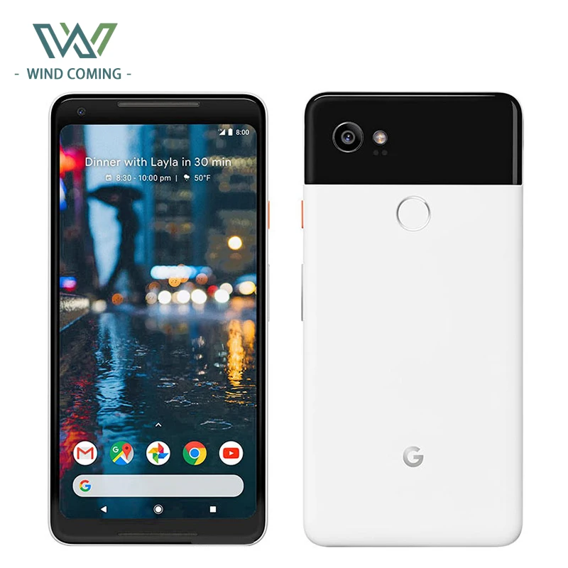 Оригинальный мобильный телефон Google Pixel 2 XL 6 дюймов Восьмиядерный процессор Snapdragon